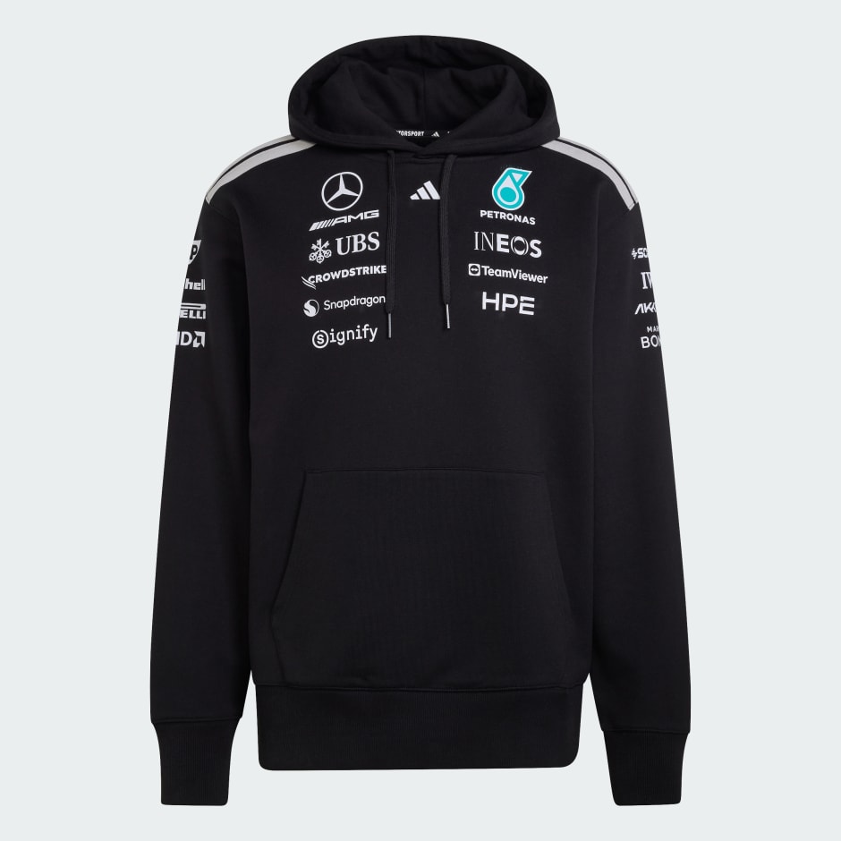 MERCEDES - AMG PETRONAS F1 車隊車手連帽衛衣（黑色）
