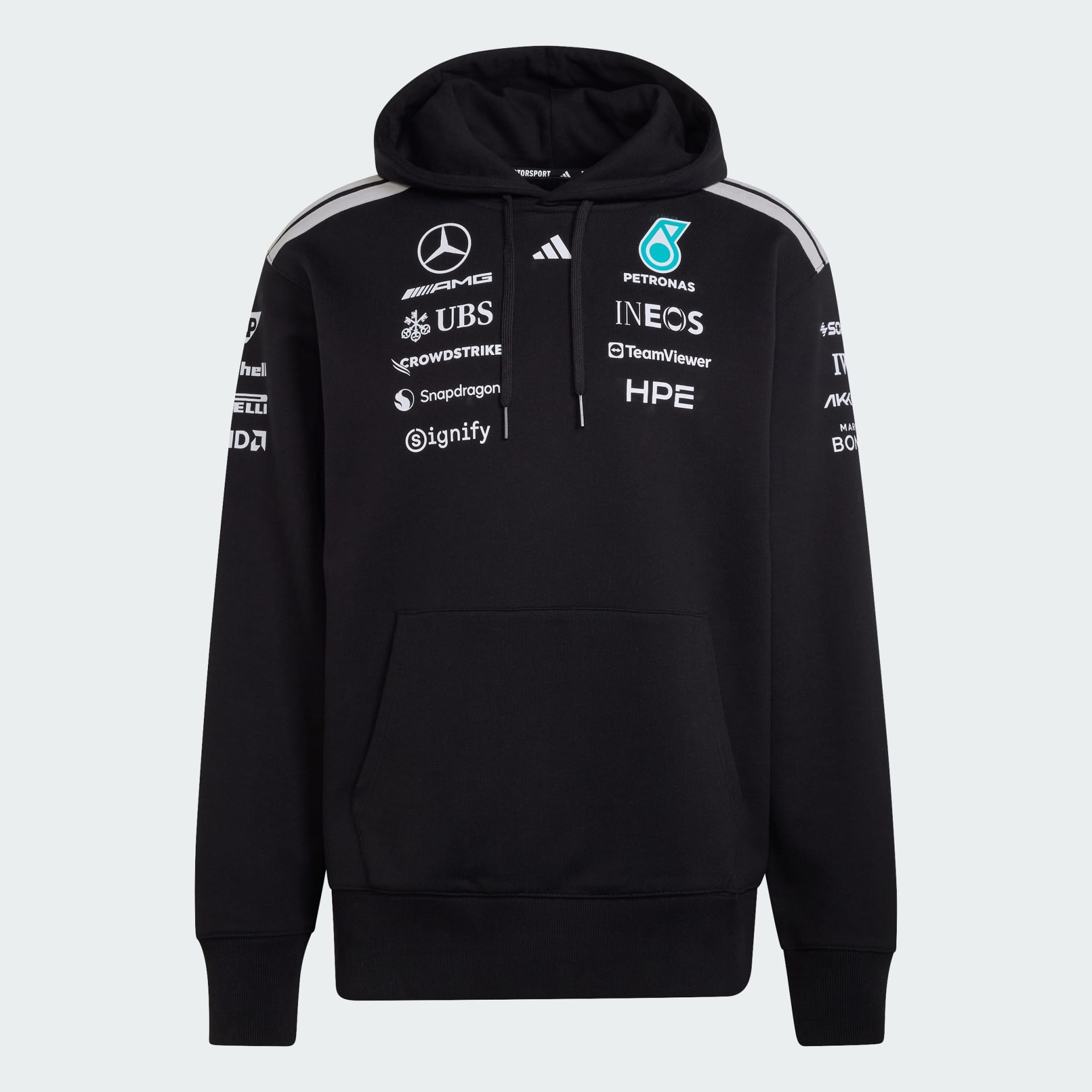 MERCEDES - AMG PETRONAS F1 車隊車手連帽衛衣（黑色） thumbnail 2