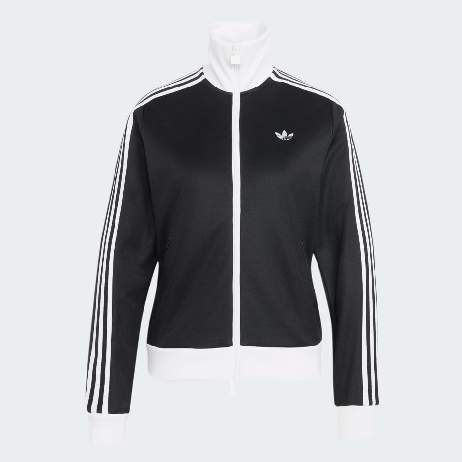 adidas Originals 經典運動風褸（Firebird 線條）- 黑/白